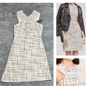 Banana Republic Tweed Dress Women's 8 Multi Sheath Career Office Lined NWT